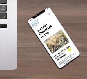 Mobile Ansicht Website Eiszeitmuseum