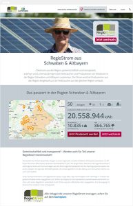 Regiostrom aus Schwaben & Altbayern